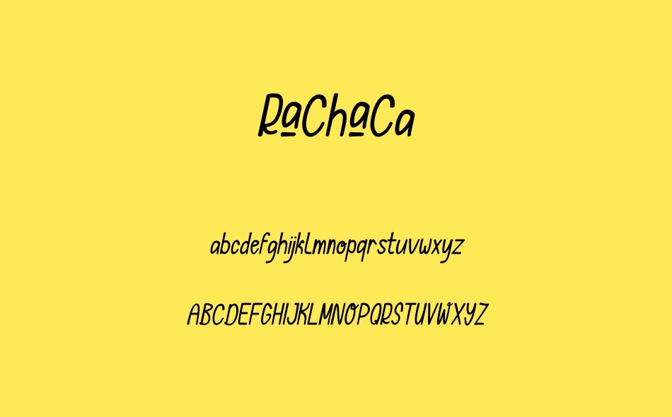 Rachaca font