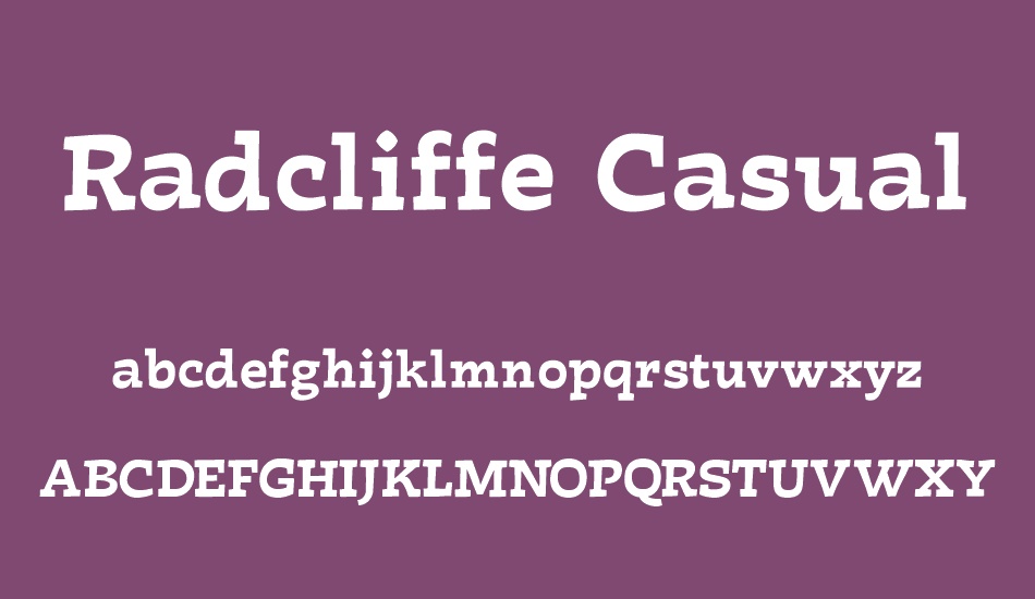 radcliffe-casual font