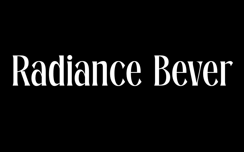Radiance Beverage font big