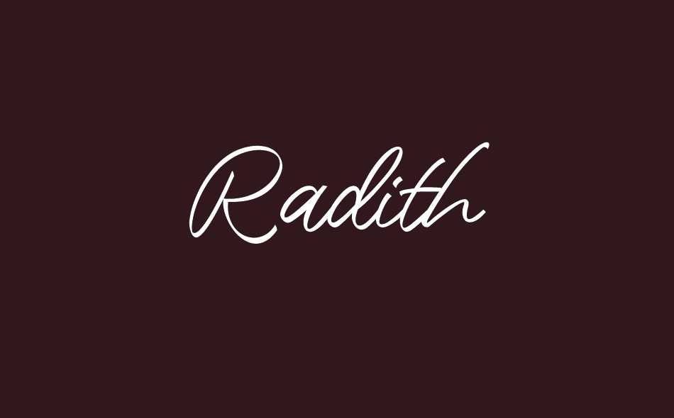 Radith font big