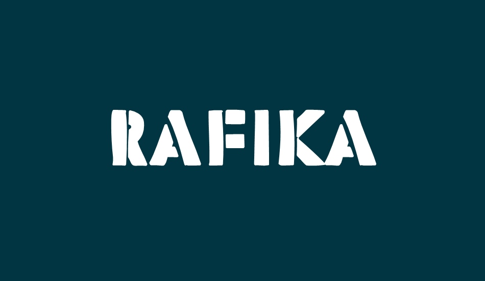Rafika free font