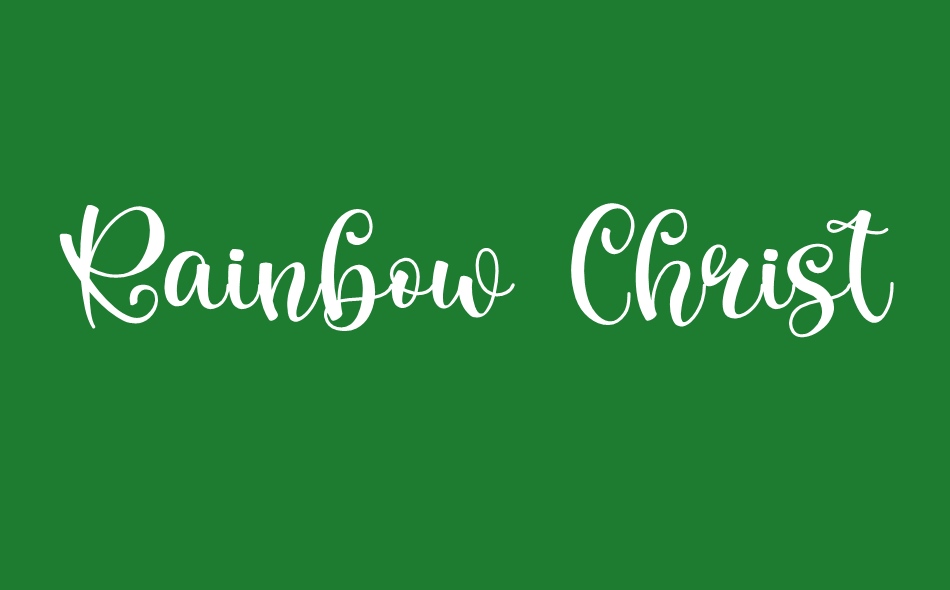 Rainbow Christmas font big