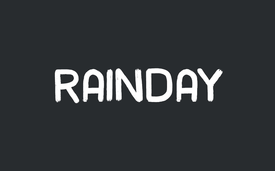 Rainday font big