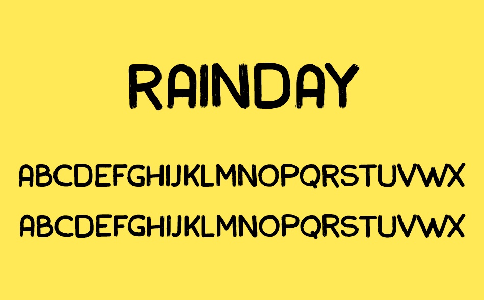 Rainday font