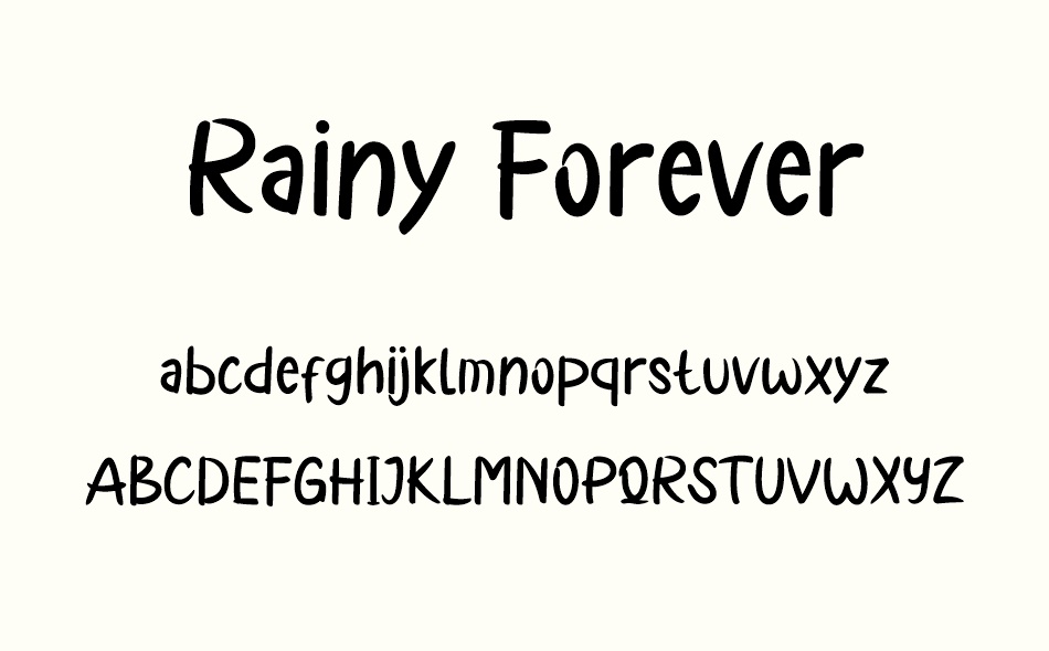 Rainy Forever font