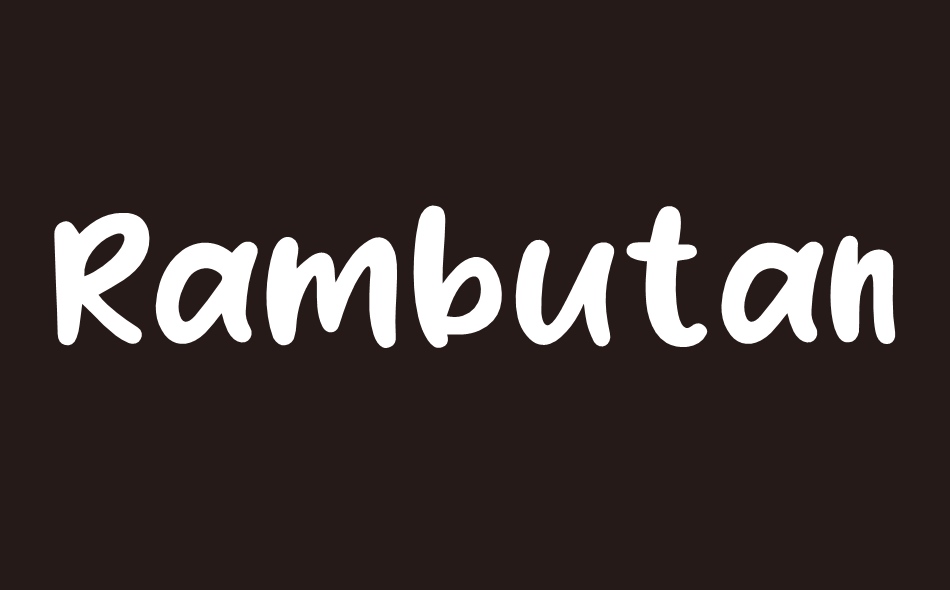 Rambutan Days font big