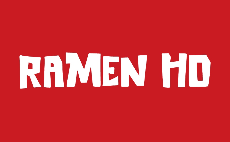 Ramen Hot font big