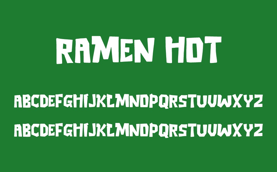 Ramen Hot font