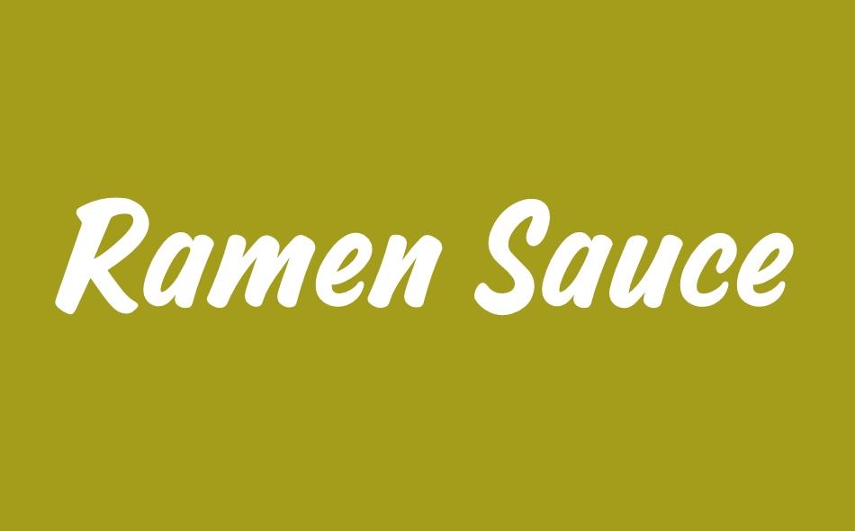 Ramen Sauce font big