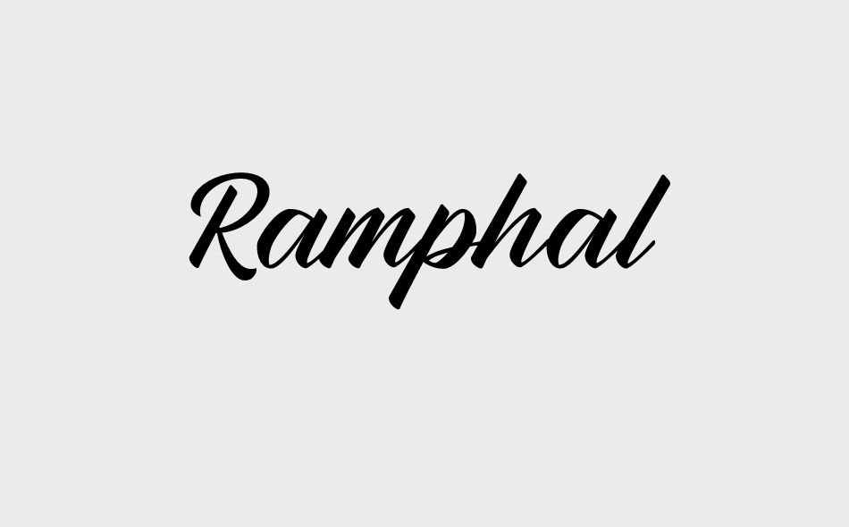 Ramphal font big