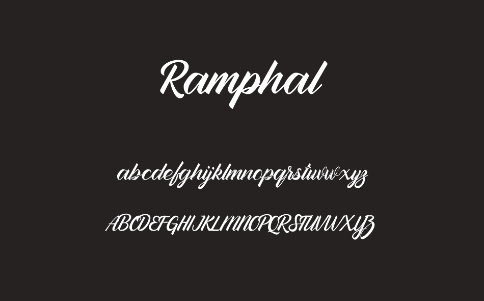 Ramphal font