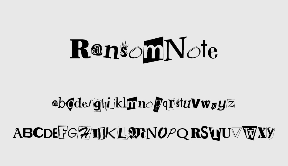 Ransom Note Free Font