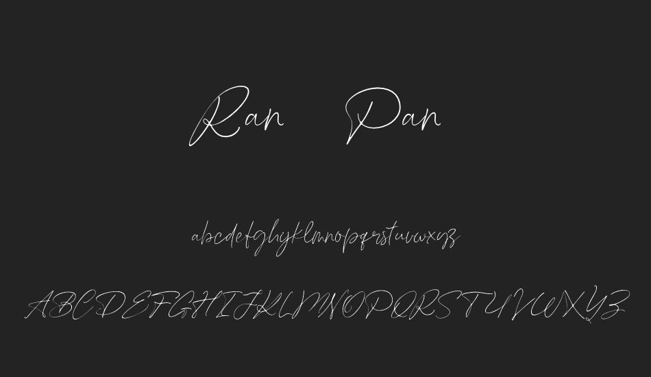 ranu-pane-demo font