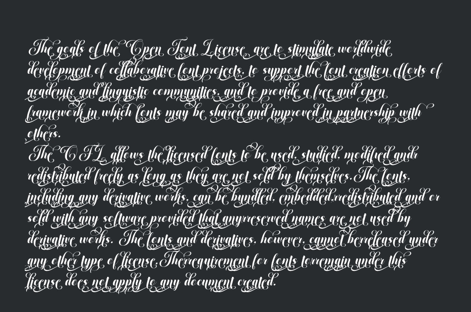 Rasdelia Calligraphy font 1