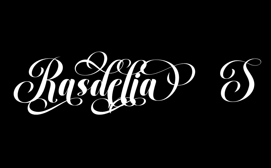 Rasdelia Calligraphy font big