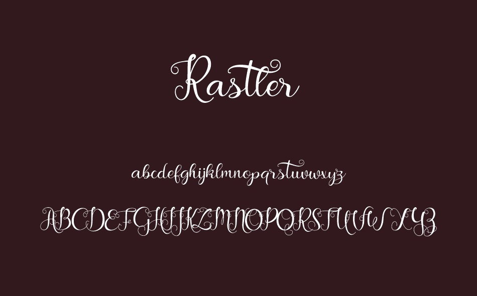 Rastler font