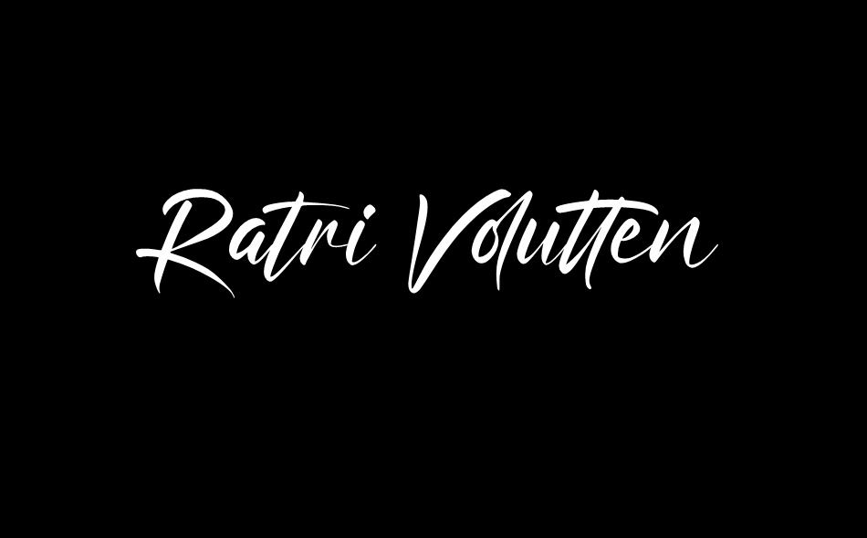 Ratri Volutten font big