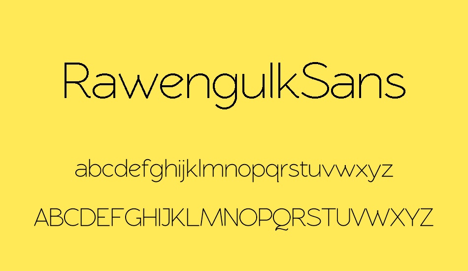 rawengulksans font