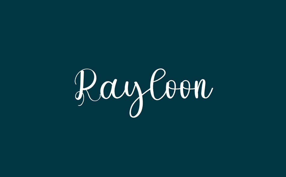 Rayloon font big