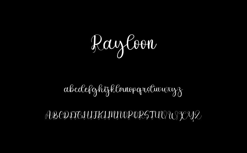 Rayloon font