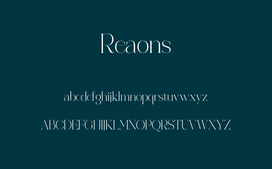 Reaons font