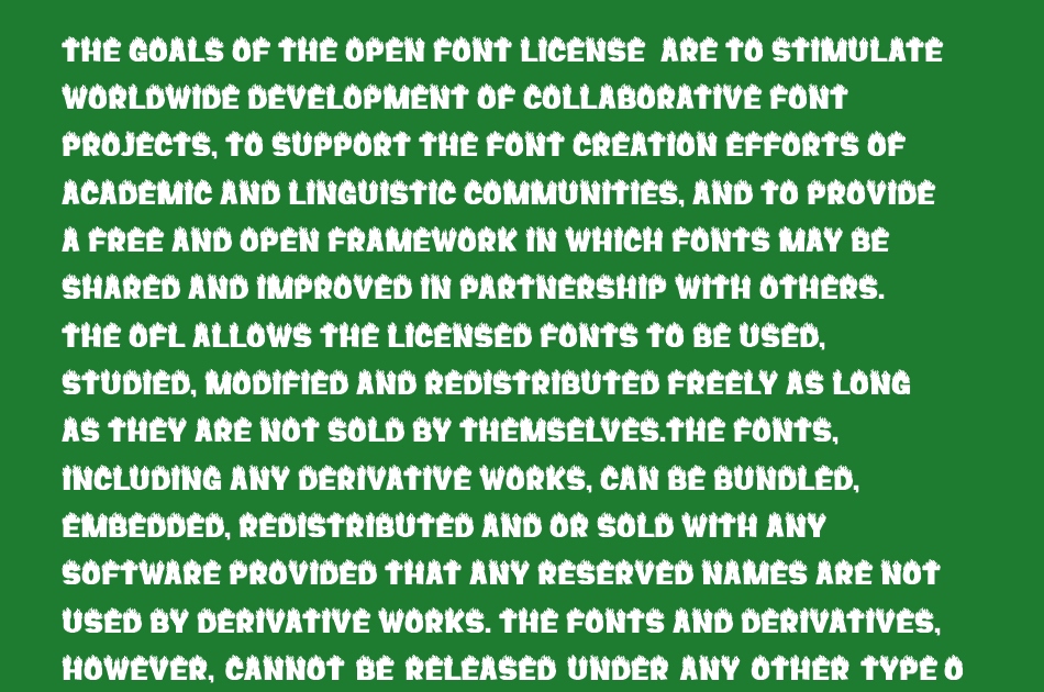 Redfire font 1