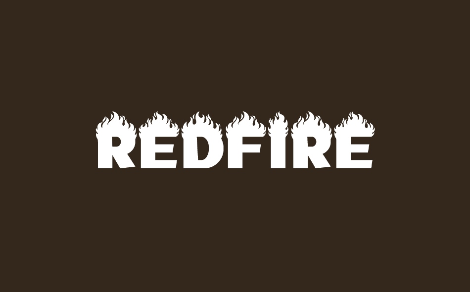 Redfire font big