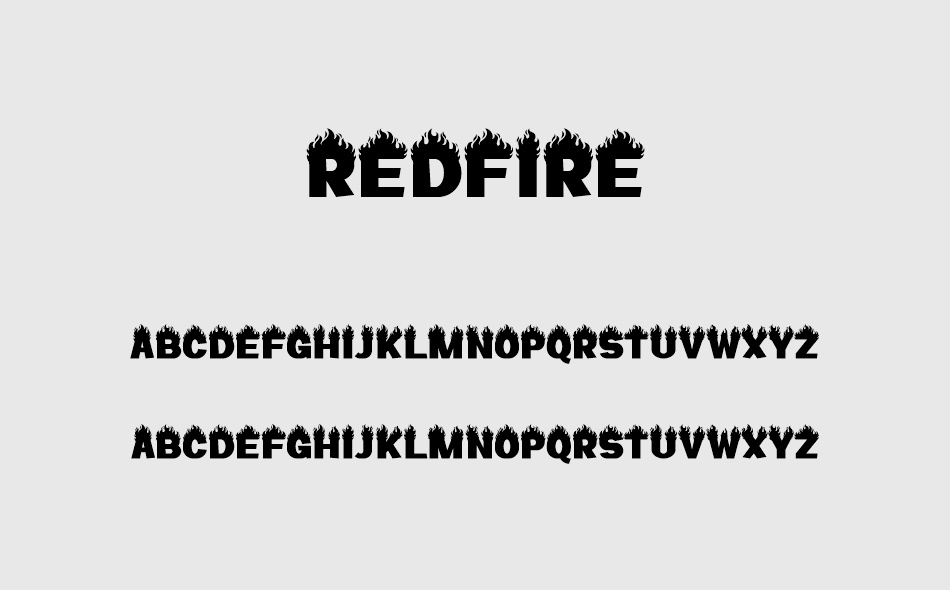 Redfire font
