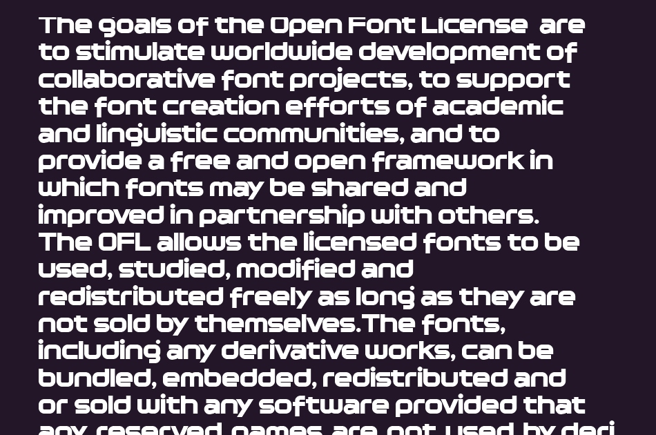 Relidux font 1
