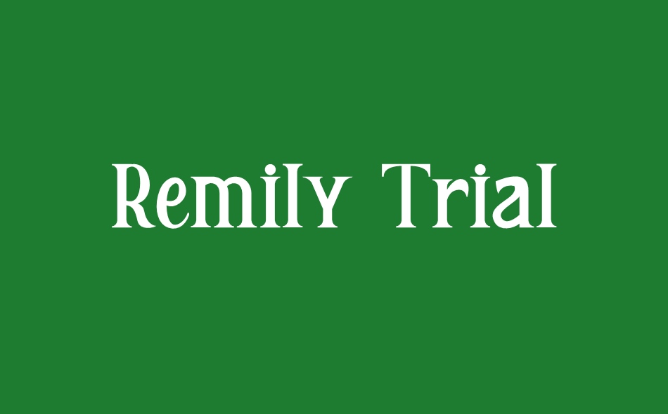 Remily font big