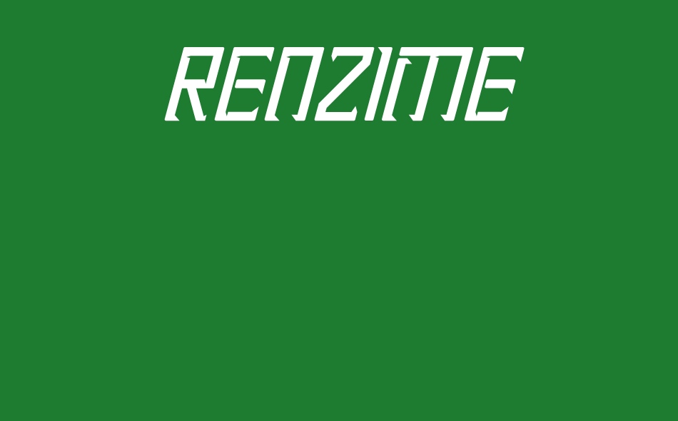 Renzime font big