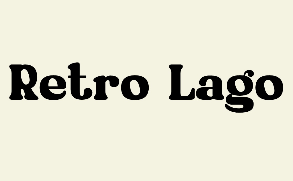 Retro Lagoon font big