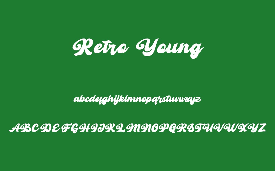 Retro Young font