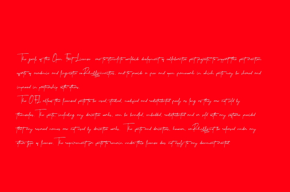 Rhallisa font 1