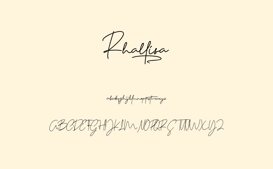 Rhallisa font