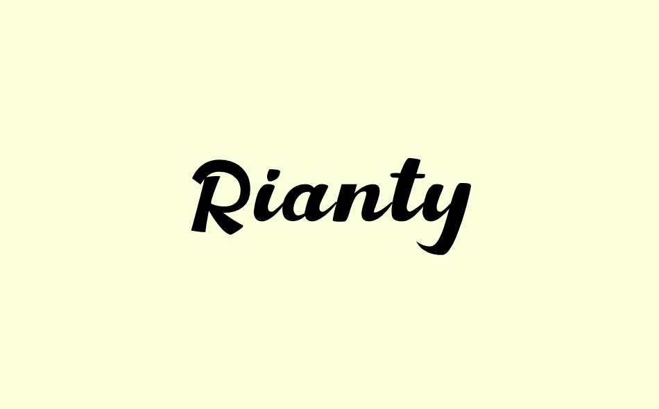 Rianty font big