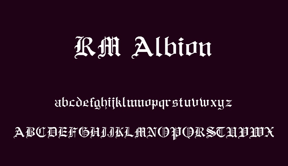 rm-albion font