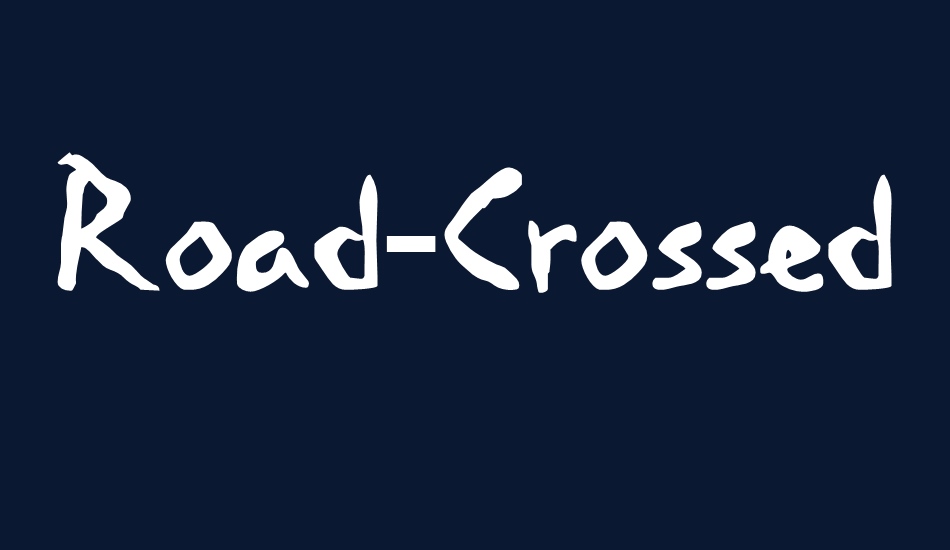 Road-Crossed font big