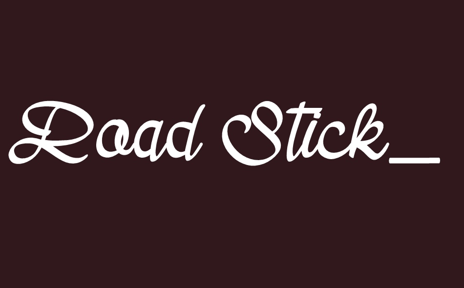 Road Stick font big