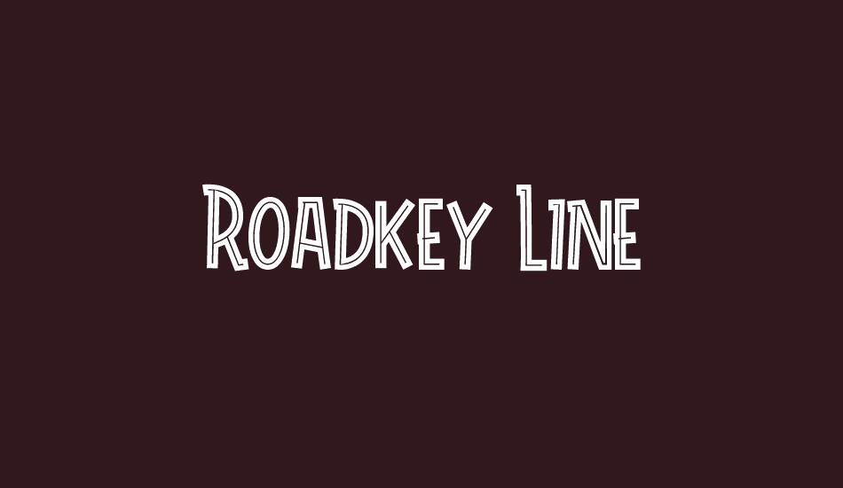 roadkey-line font big