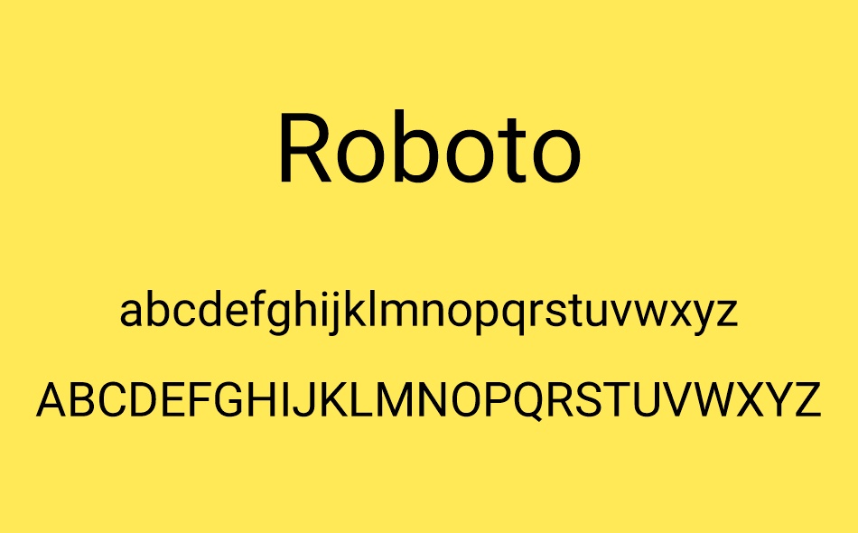 Roboto Family font