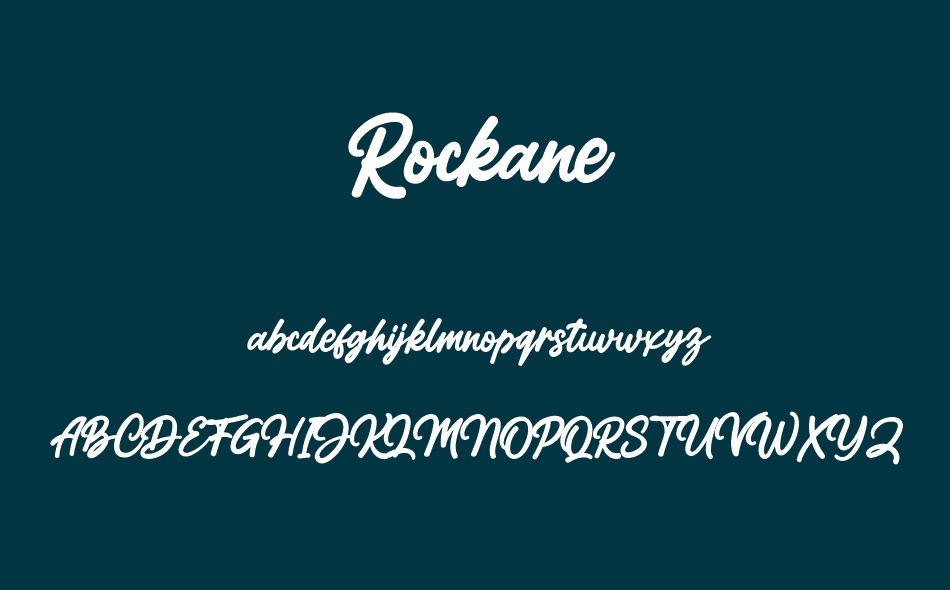 Rockane font