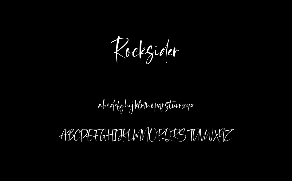 Rocksider font