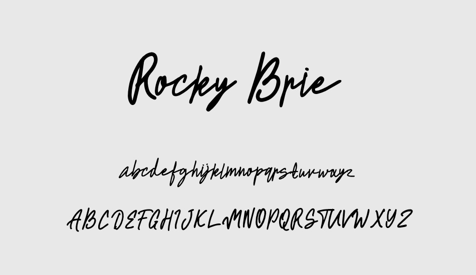 rocky-brie font