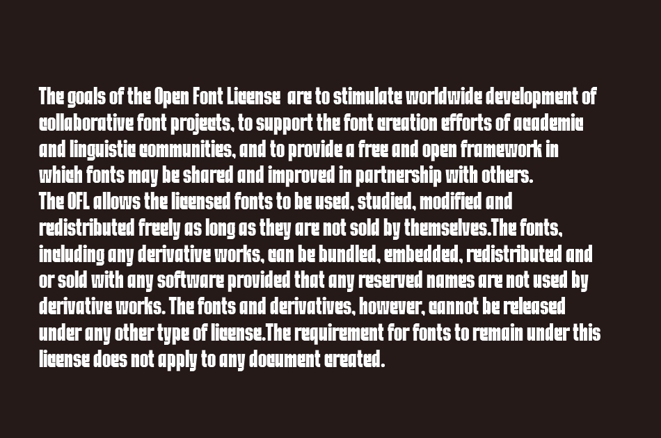 Rogeta font 1
