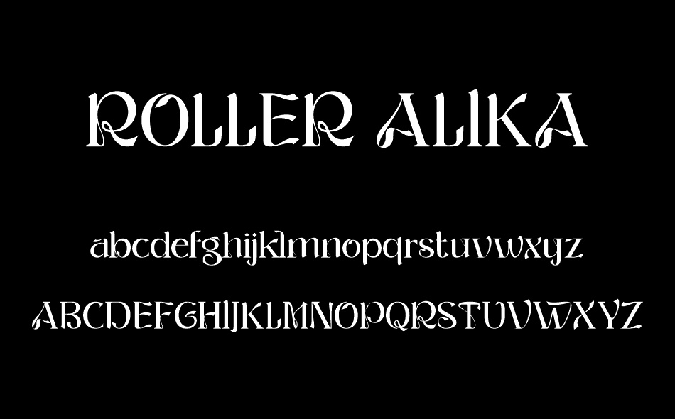 Roller Alika font