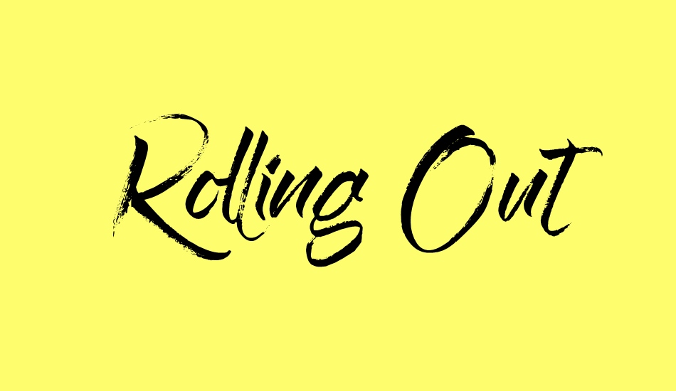 rolling-out font big