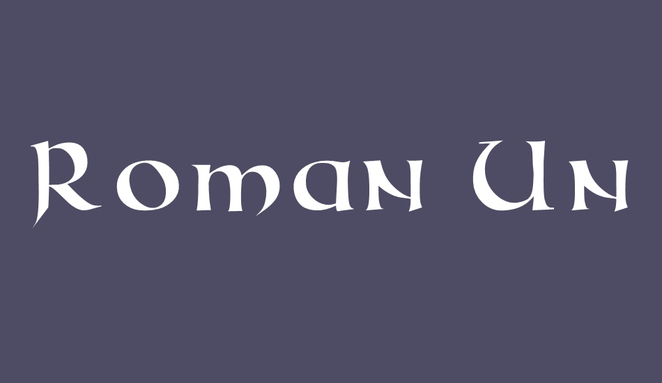 Roman Uncial Modern Font Free Font