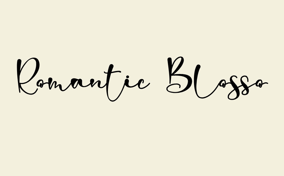 Romantic Blossom font big