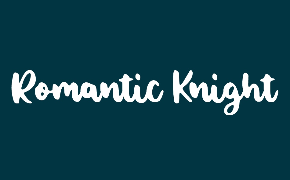 Romantic Knight font big